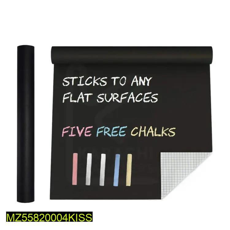 Black Chalkboard Sticker 24x60 Free 5 Chalks