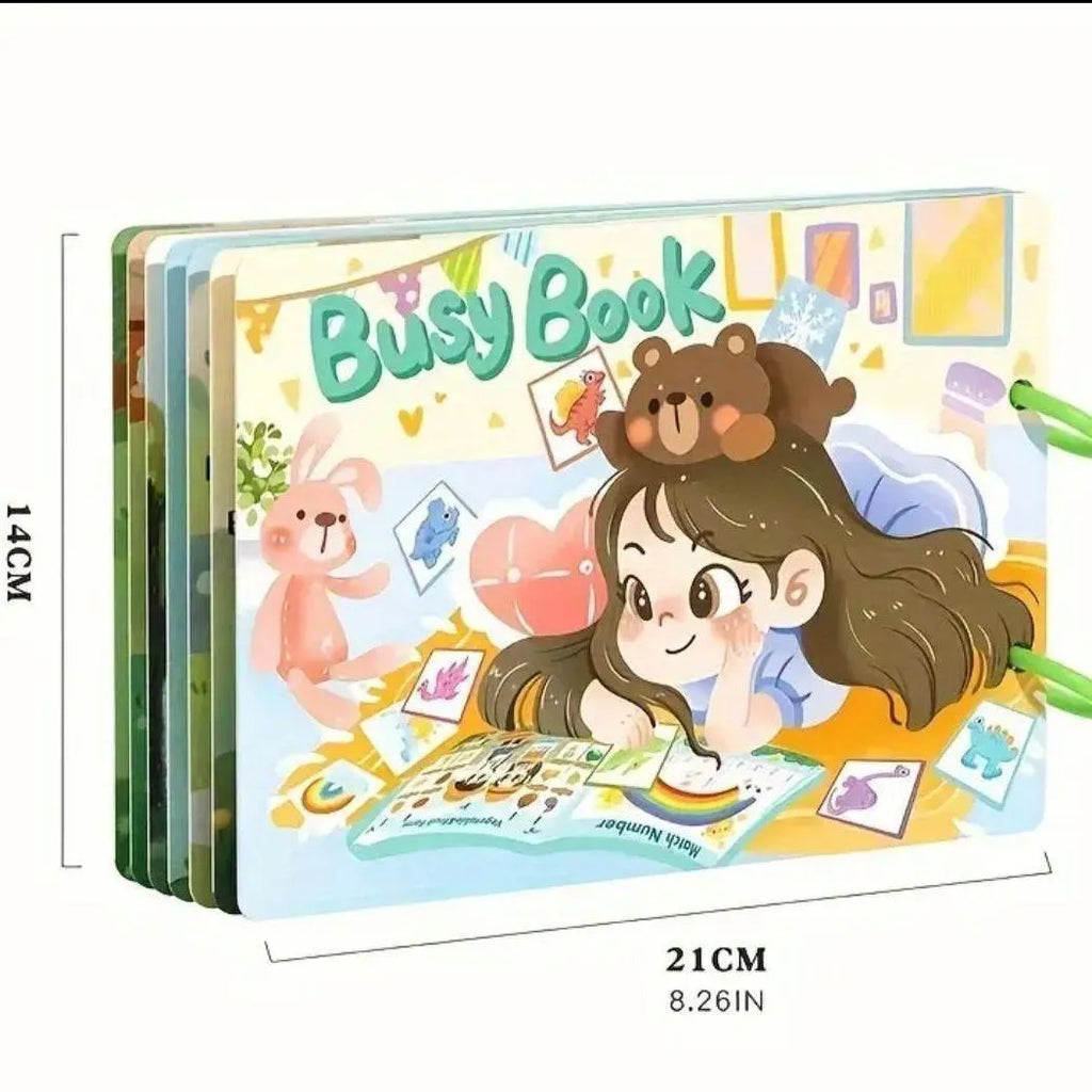 Montessori Quiet Busy Book for Toddlers A5 Multicolor