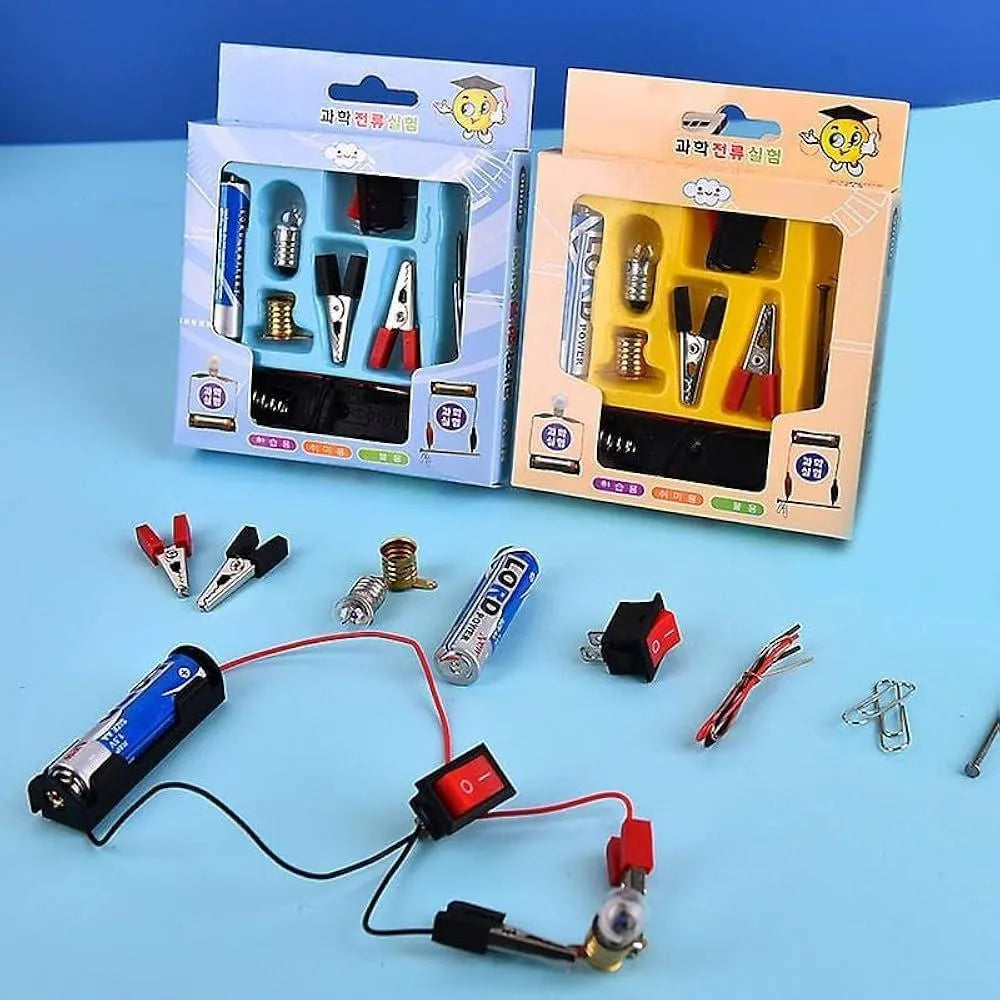 Kids Electric Circuit Kit with Light Bulb & Fan