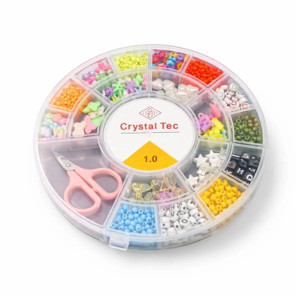 Large Beads with box for bracelet locket different beads in one
