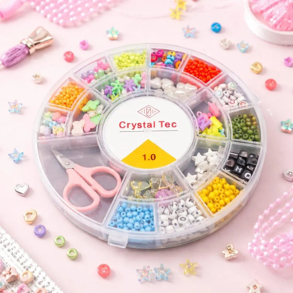 Large Beads with box for bracelet locket different beads in one