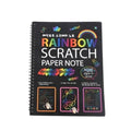 Rainbow Scratch Paper Note 26x19cm Scratch Surface