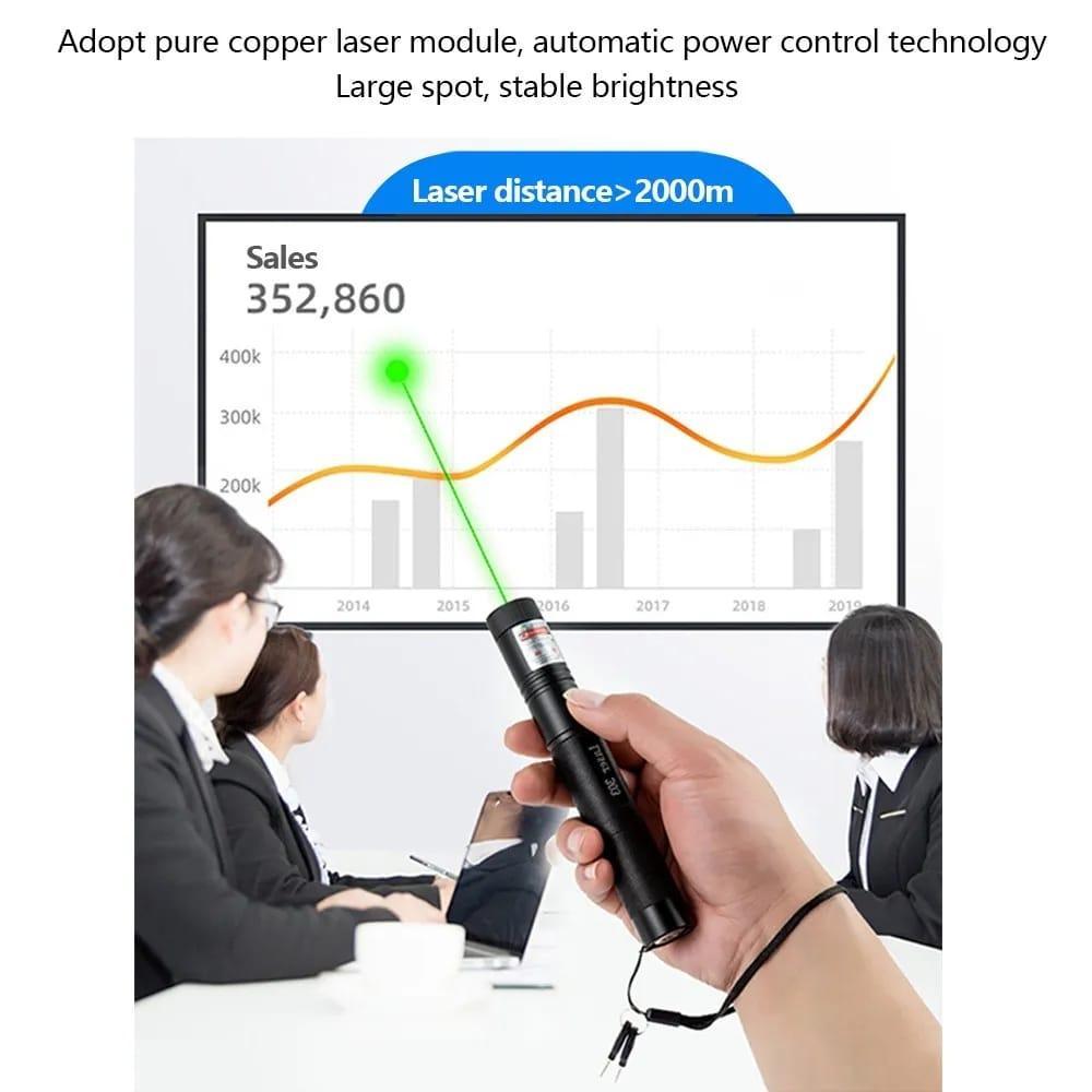 Rechargeable Green Laser Pointer for Office School Use