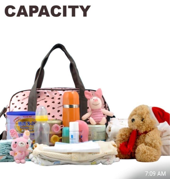 Baby Bag White Green Nylon Lightweight Daily Carry