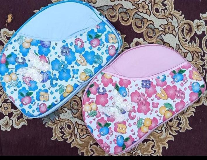 Stylish Pink Floral Baby Bag with Double Straps