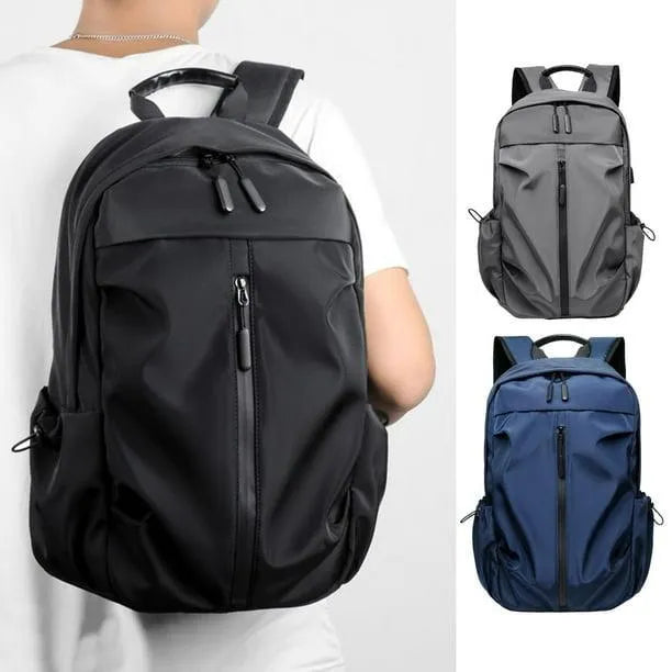 Blue Nylon Backpack for Students & Travelers