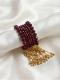 6 Pcs Modern Design Silver Plated Crystal Chain Bracelet