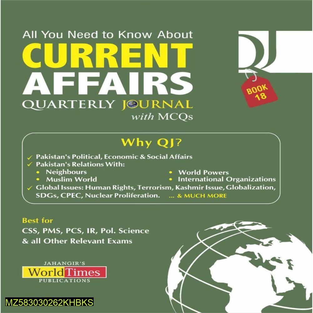 Pakistani Current Affairs Journal A5 Flexible Paper MCQs