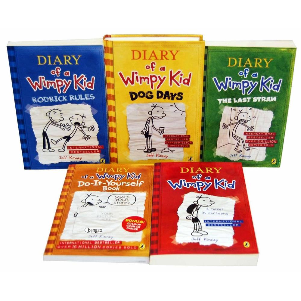 Diary of a Wimpy Kid Kids Book Set A5 Flexible Paper 5 Books