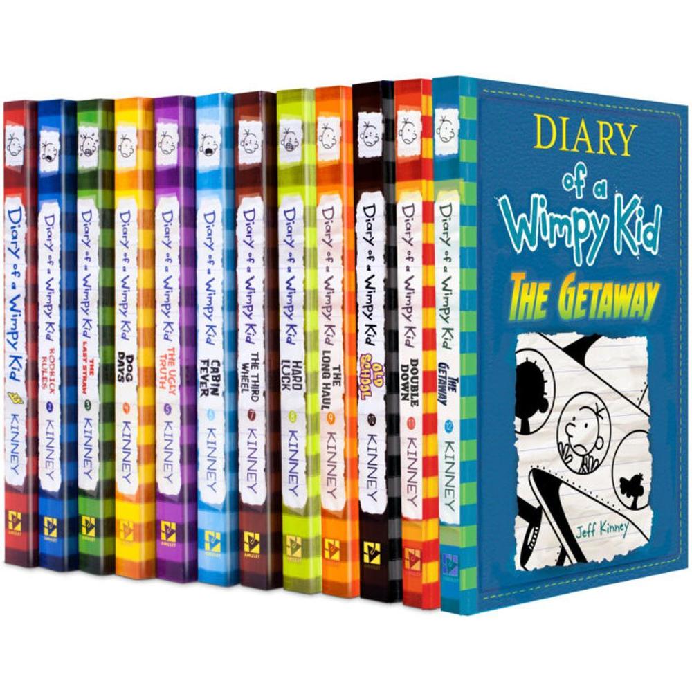 Diary of a Wimpy Kid Set 12 Books A5 Size