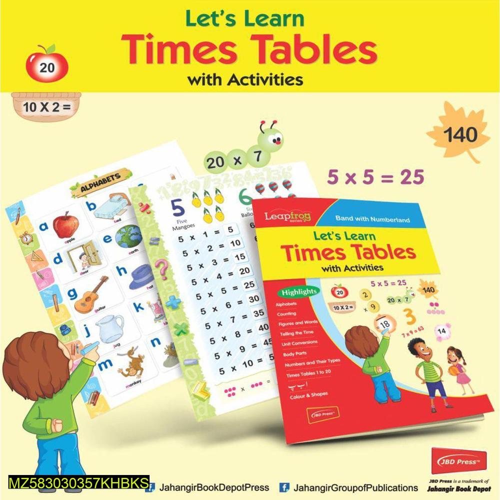 Lets Learn TIMES TABLES for Kids