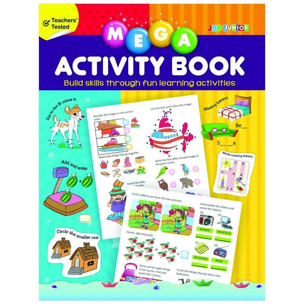 Mega Activity Book for Kids - 1 Pc Educational Game Set