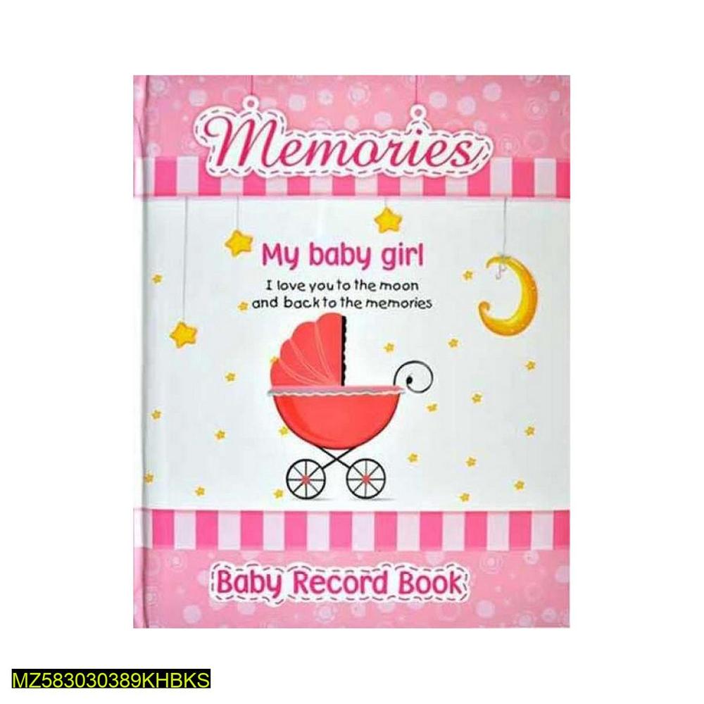 Baby Record Book Pink A5 Size for New Moms