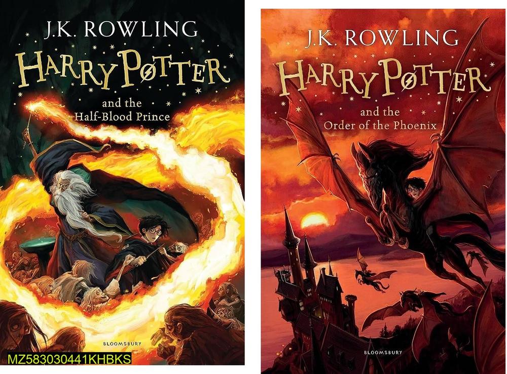 Harry Potter Order of Phoenix & Half Blood Prince A5 Books