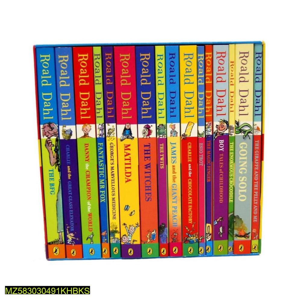 Roald Dahl A5 Story Book Set 16 Pcs Flexible Paper