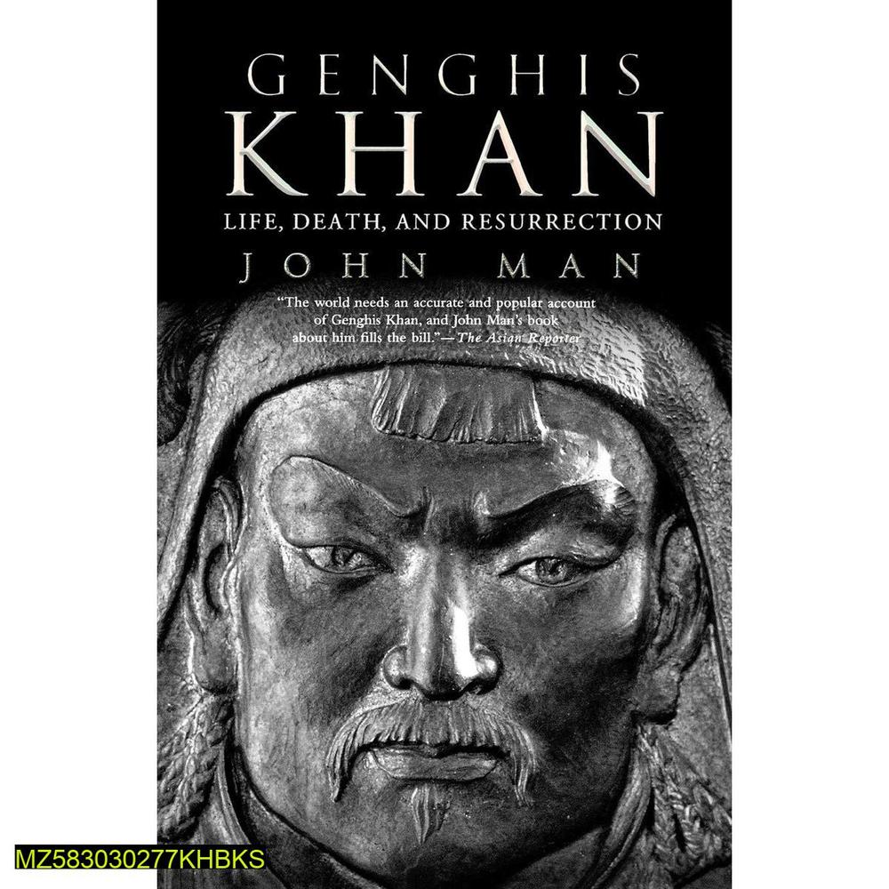 Genghis Khan Biography Book A5 Black White Cover
