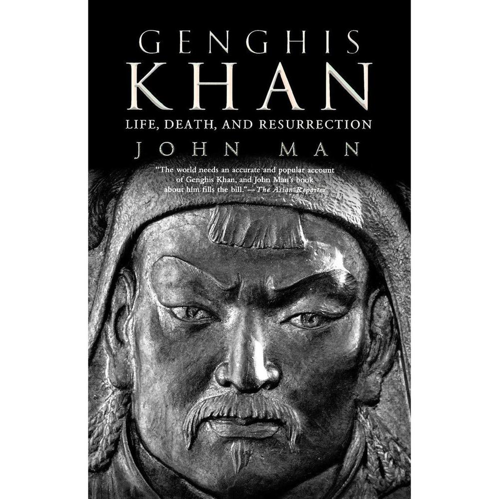 Genghis Khan Biography Book A5 Black White Cover