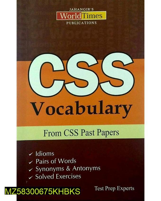 CSS Vocabulary Book for Pakistani Students
