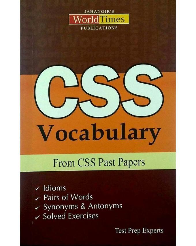 CSS Vocabulary Book for Pakistani Students