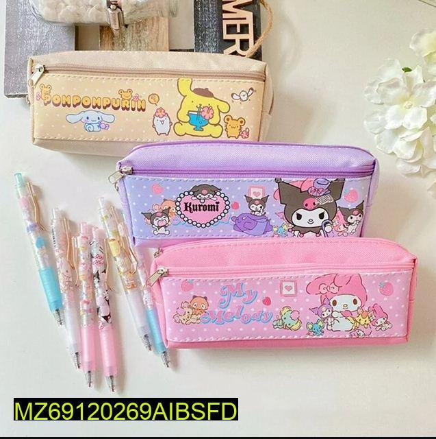 Sanrio Character Pencil Pouch for Students Office Use