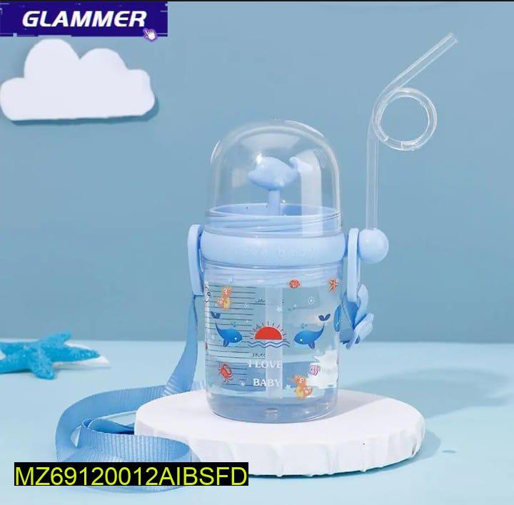 Kids Sippy Cups Blue Pink Plastic 8x6x4"