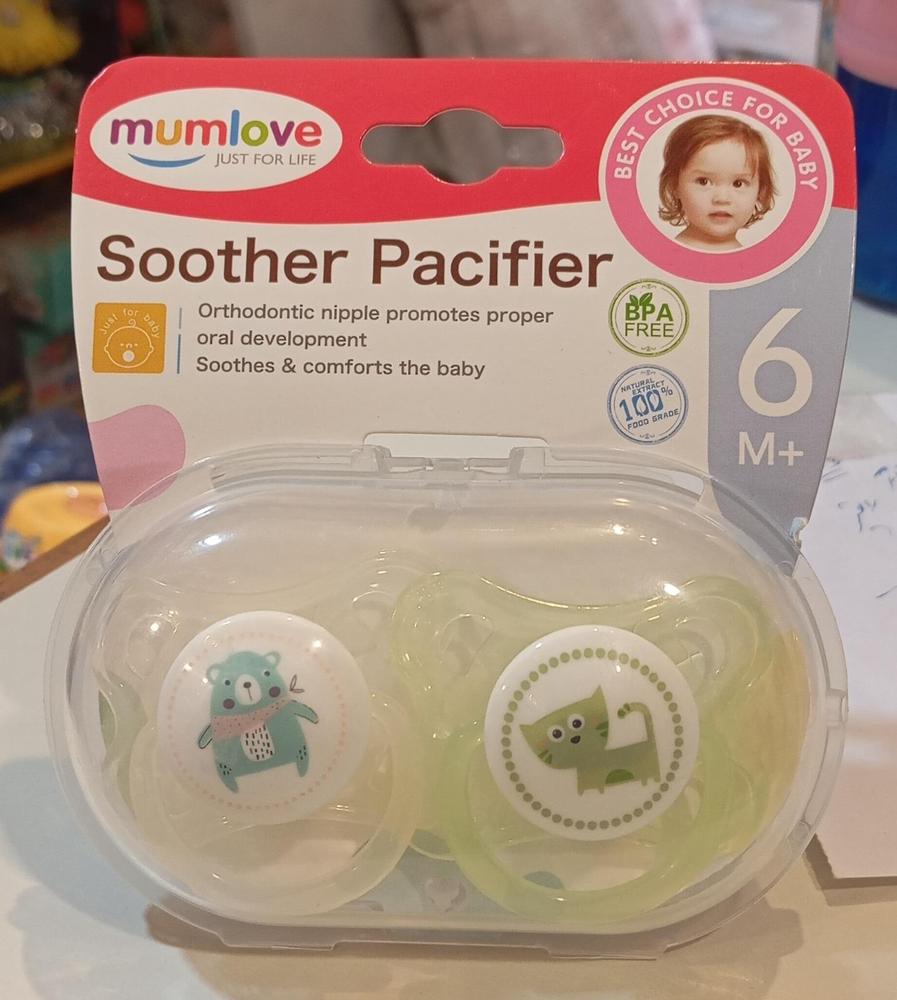 BPA-Free Pacifier for Baby 6M+ with Orthodontic Nipple