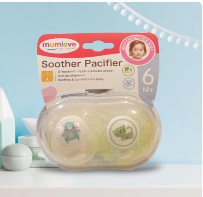 BPA-Free Pacifier for Baby 6M+ with Orthodontic Nipple