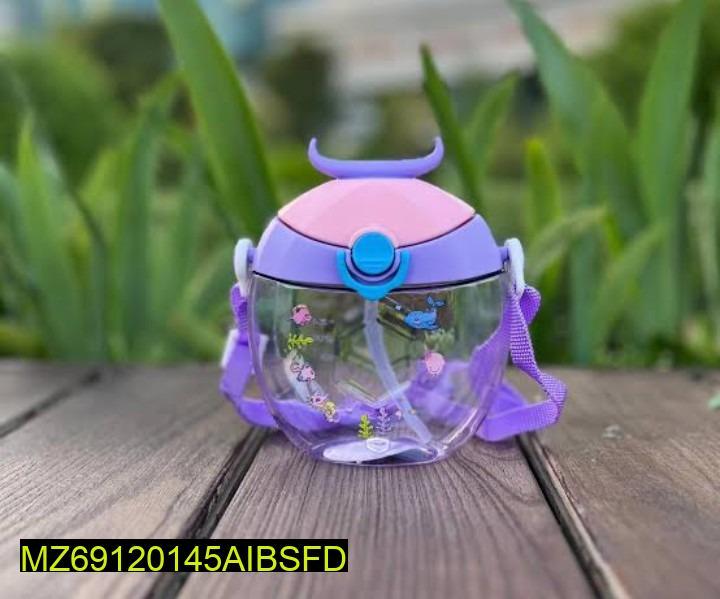 Kids Water Shower Sipper Purple Clear Design