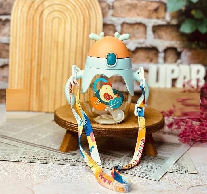 Kids Water Sipper Cartoon Plastic Leak Proof