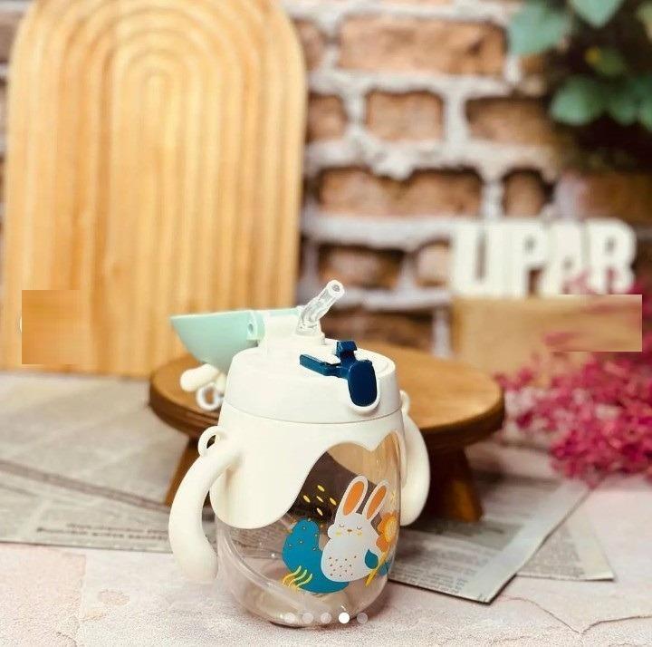 Kids Water Sipper Cartoon Plastic Leak Proof