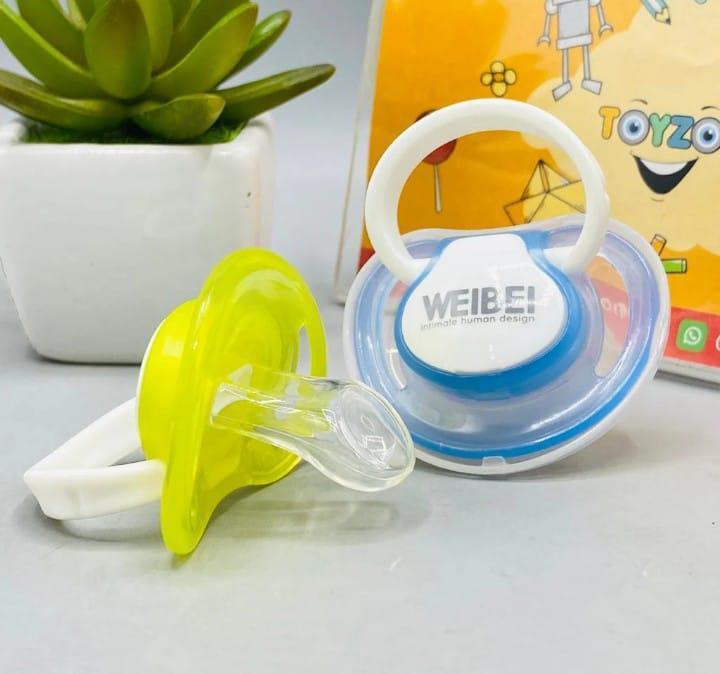 BPA-Free Pacifiers for Babies Yellow Gray