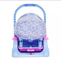 Baby Carry Cot Blue Nautical Plastic Shock Absorbing