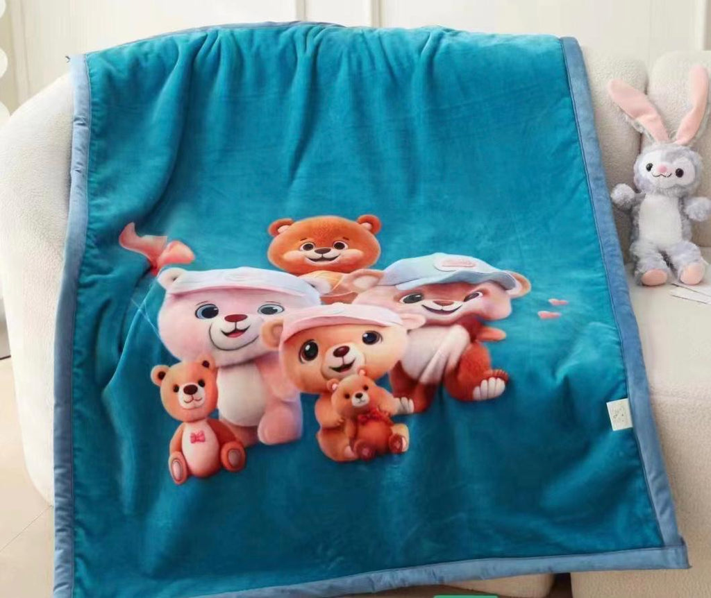 Baby Printed Flannel Blanket Soft Cozy Winter Gift