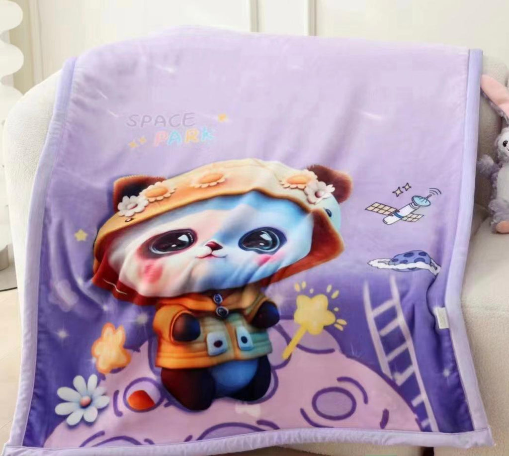 Baby Printed Flannel Blanket Soft Cozy Winter Gift