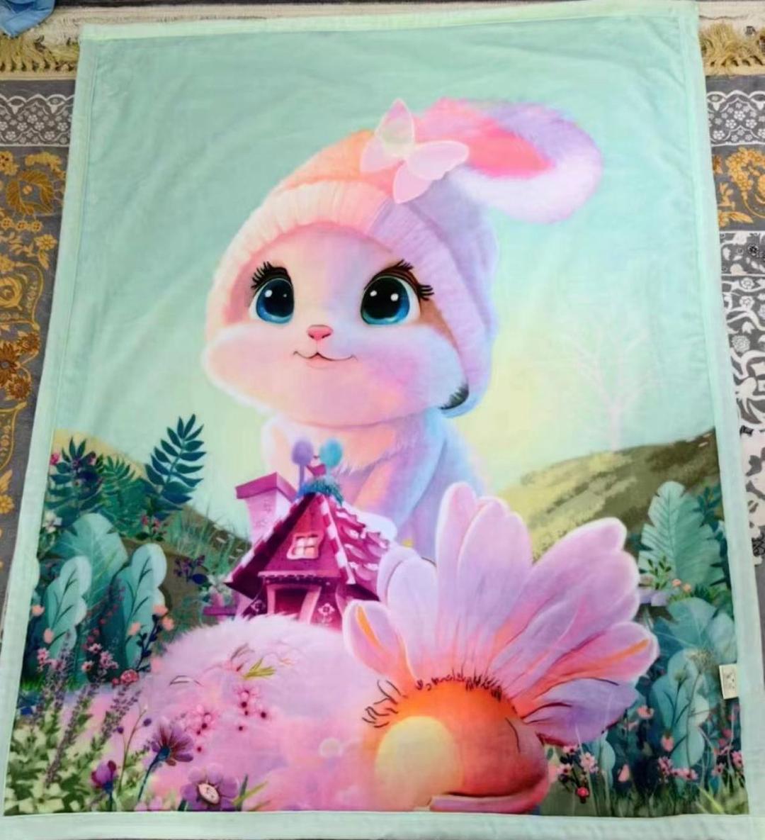 Baby Printed Flannel Blanket Soft Cozy Winter Gift