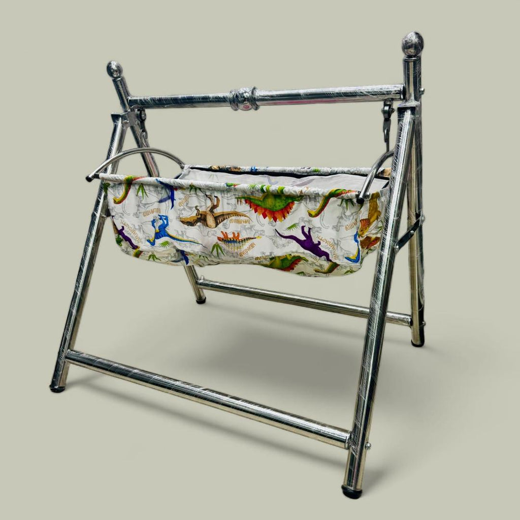 Baby Swing Metal Frame Dinosaur Theme Safe