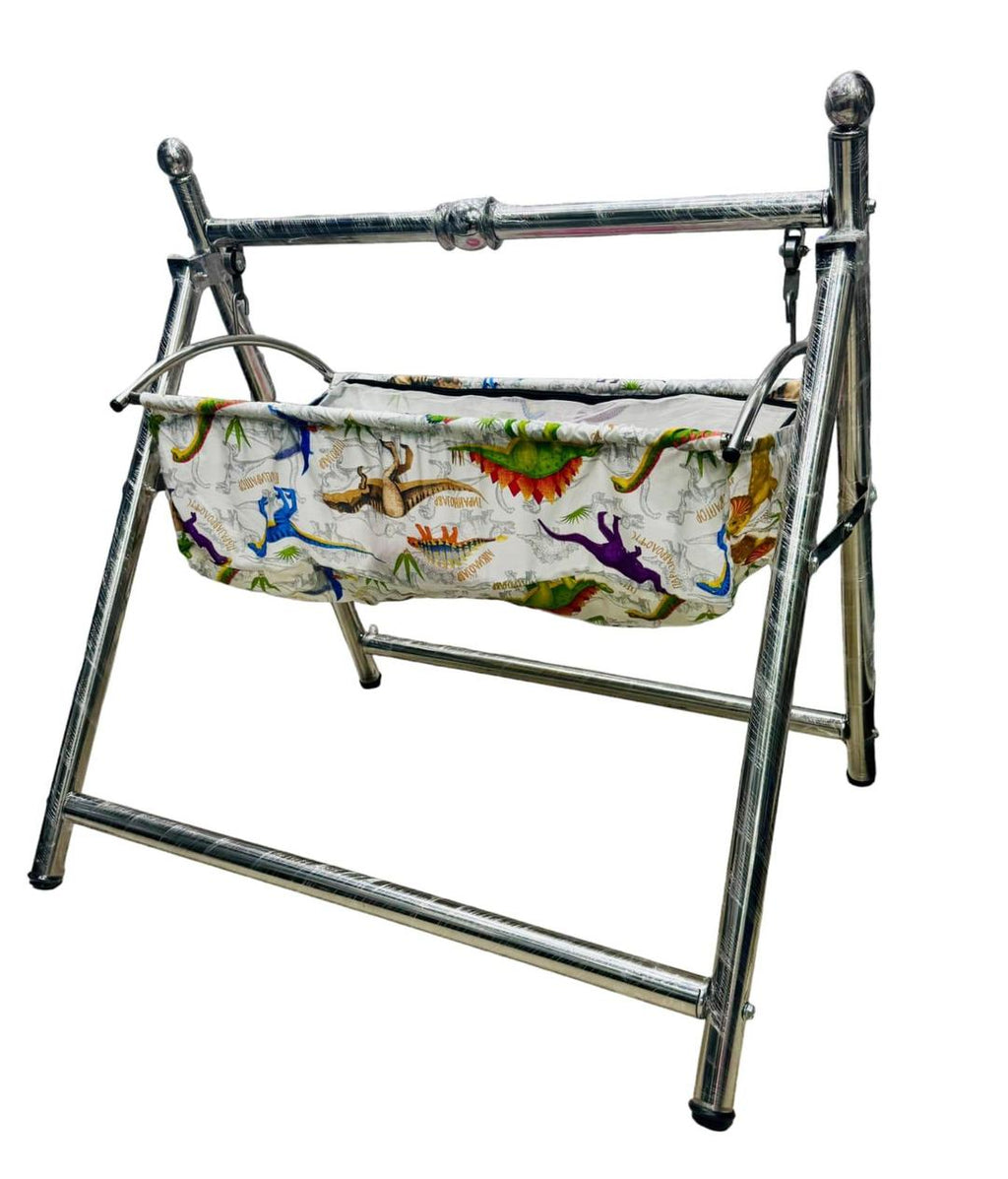 Baby Swing Metal Frame Dinosaur Theme Safe