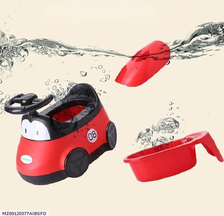 Red Baby Toilet Training Car with Music & Lights