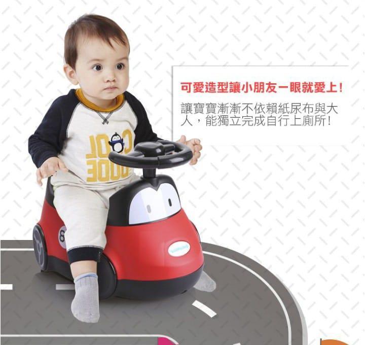 Red Baby Toilet Training Car with Music & Lights