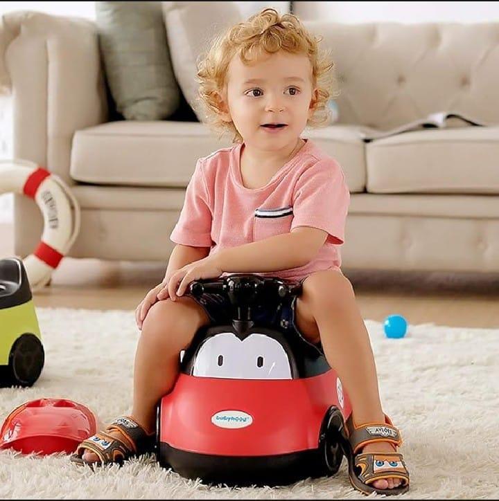 Red Baby Toilet Training Car with Music & Lights