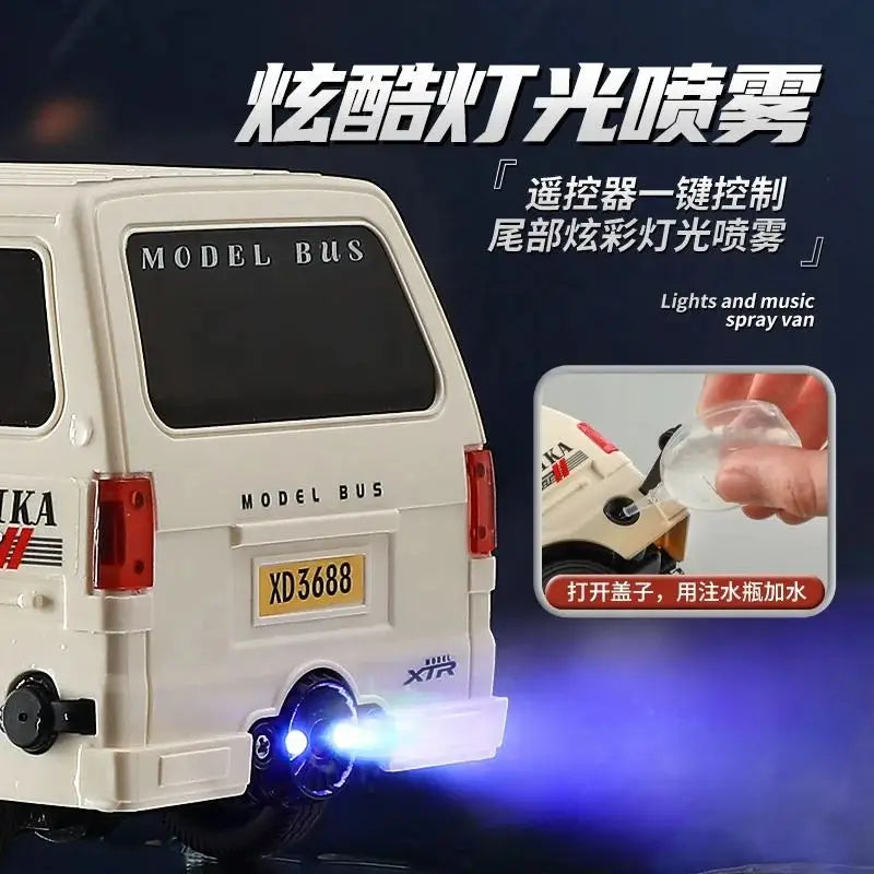 Remote Control Taxi Van for Kids  pray RC Taxi with LED Lights
