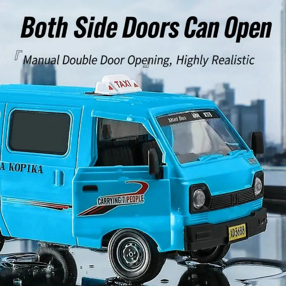 Remote Control Taxi Van for Kids  pray RC Taxi with LED Lights