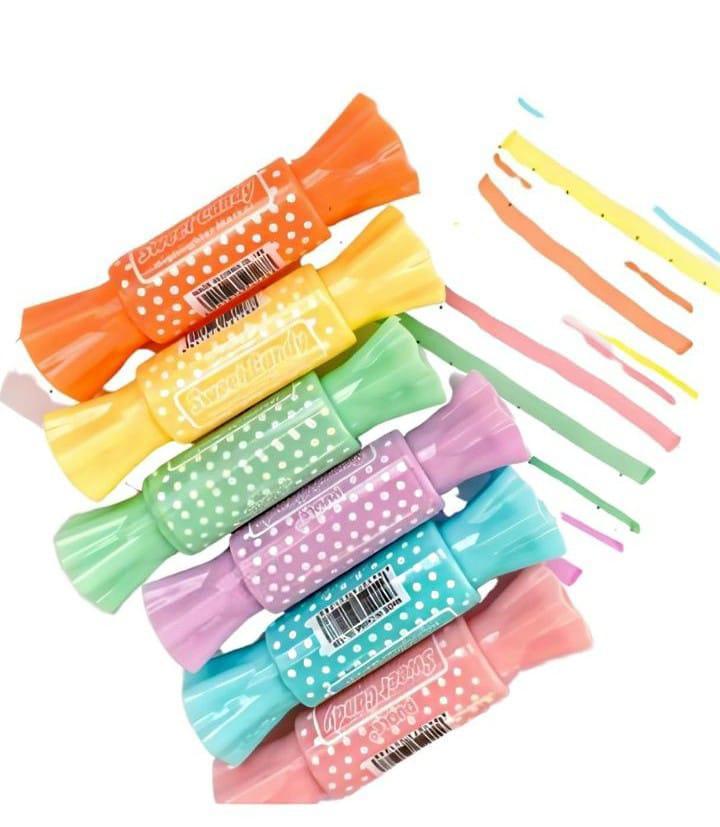 Candy-Inspired Highlighter Pens Set of 6