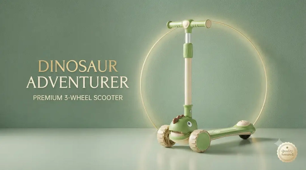 Dinosaur Adventurer: Premium 3-Wheel Children’s Kick Scooter