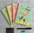 4 Pcs Magic Practice Copybook Set for Kids Ages 3+ with Pen & Refills