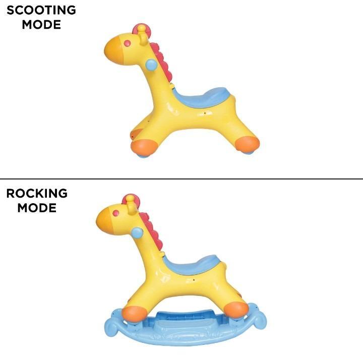 Giraffe Toy Rocking & Ride-On Yellow