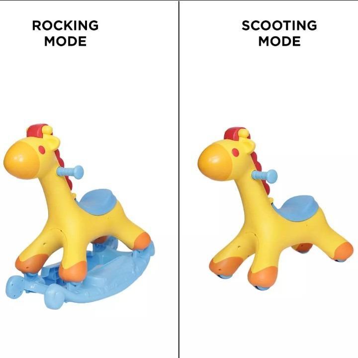Giraffe Toy Rocking & Ride-On Yellow