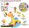 Giraffe Toy Rocking & Ride-On Yellow