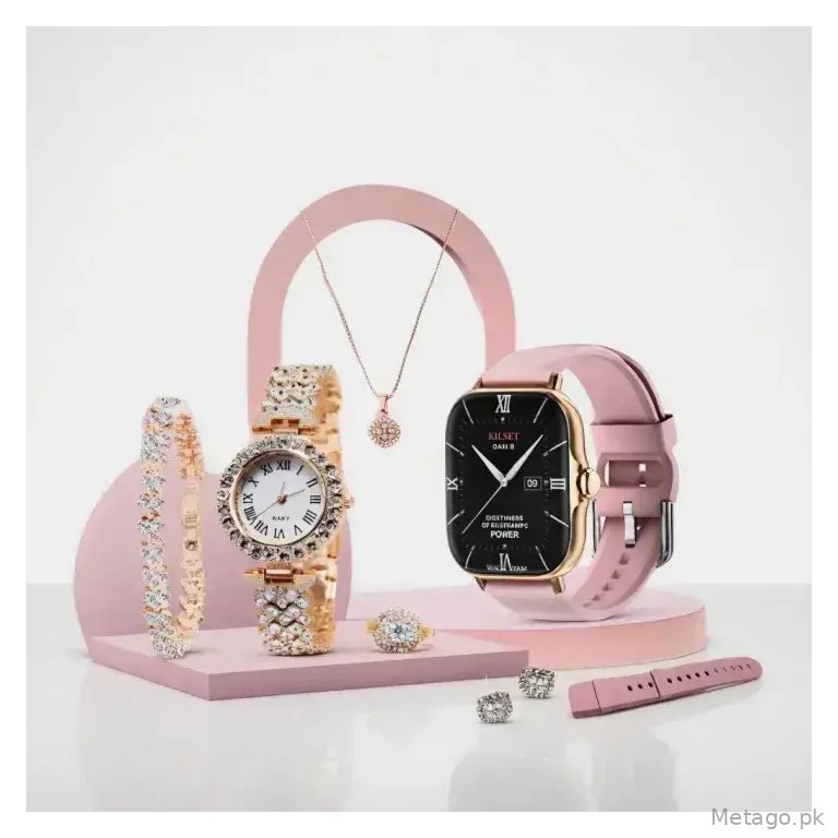 A58/A59 Plus Watch Combo Set with Smart Fitness Tracker