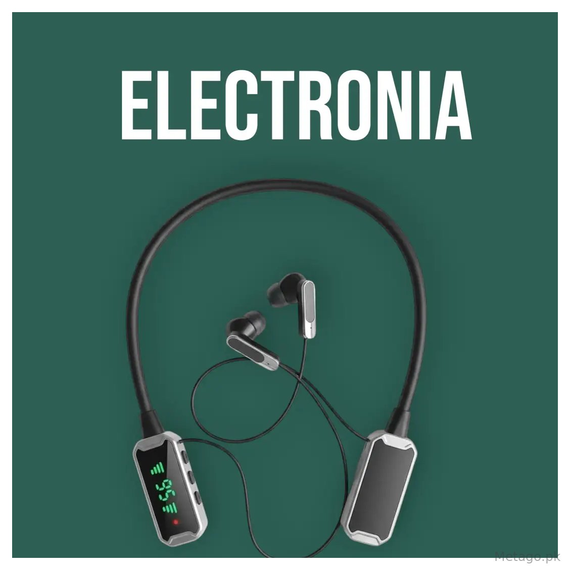 Black Durable  Against Water And Dust Wireless Neckband